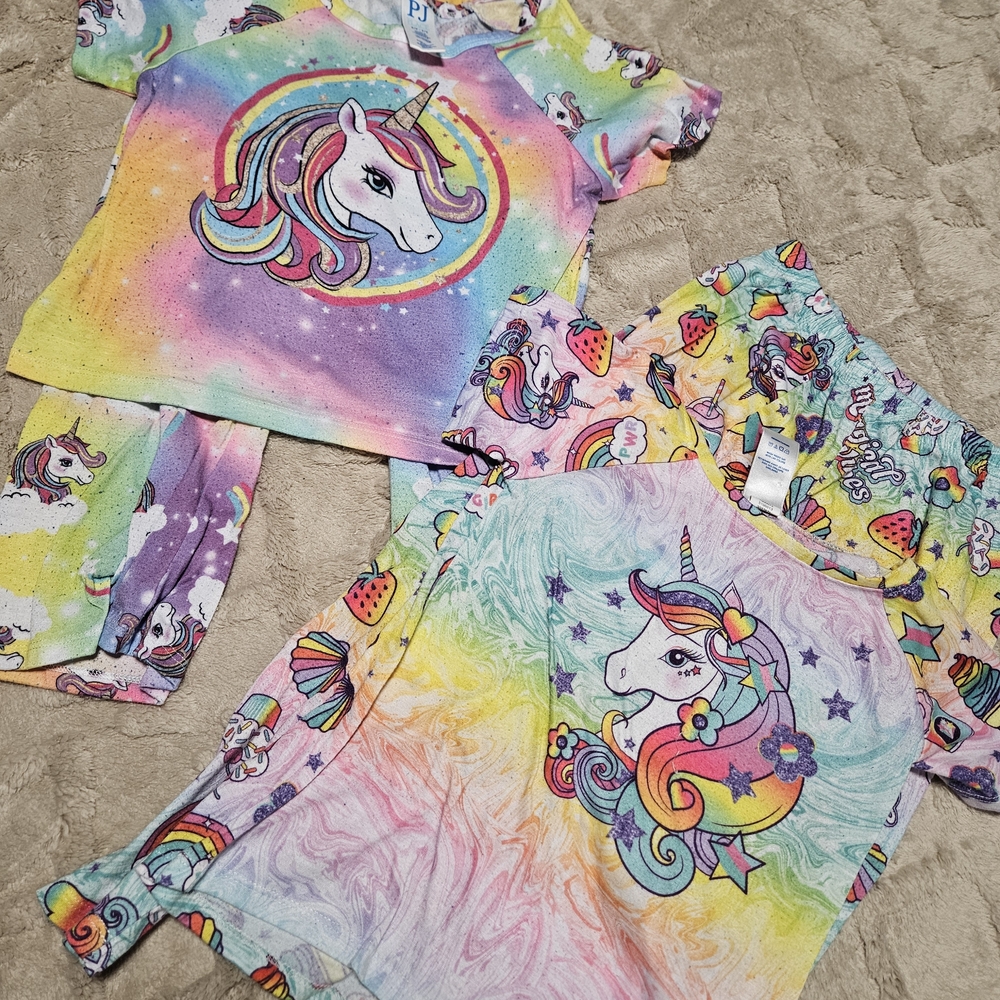 Unicorn Rainbow Kids Pajamas Set
